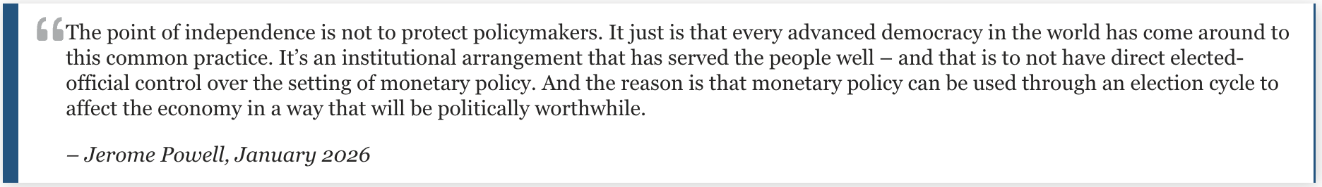 Jerome Powell quote