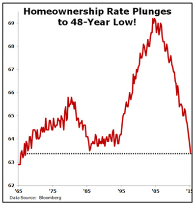 Homeownership Rate Plunges