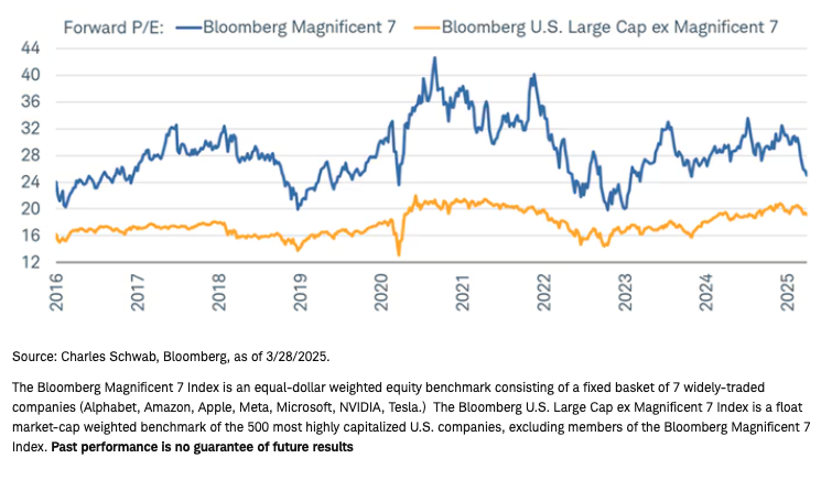 Forward P/E Bloomberg Magnificent