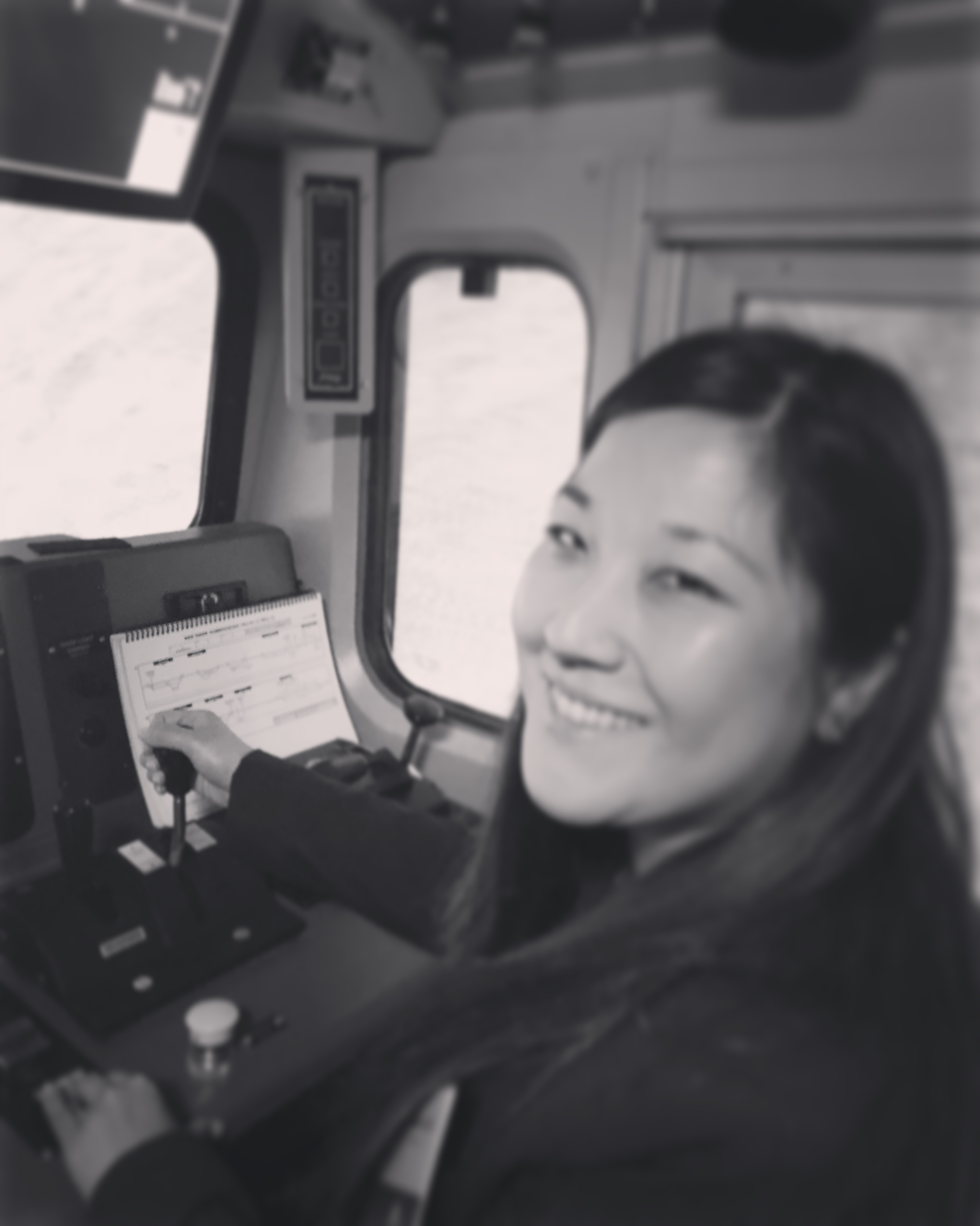 Roxanna Islam driving train simulator
