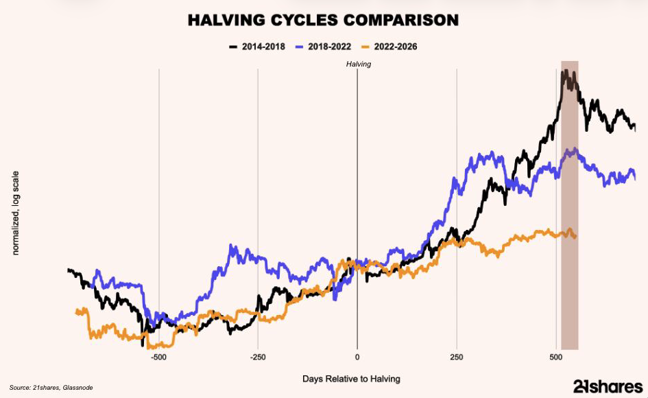 Halving cycles